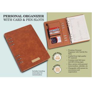 101-B161*Personal organizer with Card & Pen slots