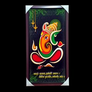 ANS 5004 Ganesh sparkle poster 14*26