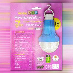 Diwali Rgb Rechargeble Bulb