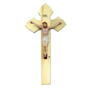 WOODEN CROSS HANGING 